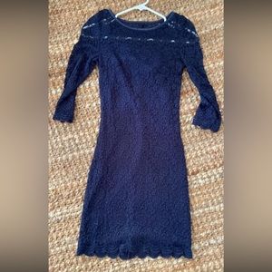 Navy Lace Dress